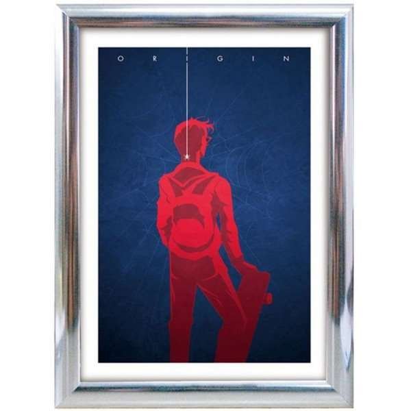 Klapprahmen mit 25mm Aluminiumprofil, Chrom - 70 x 100 cm #1