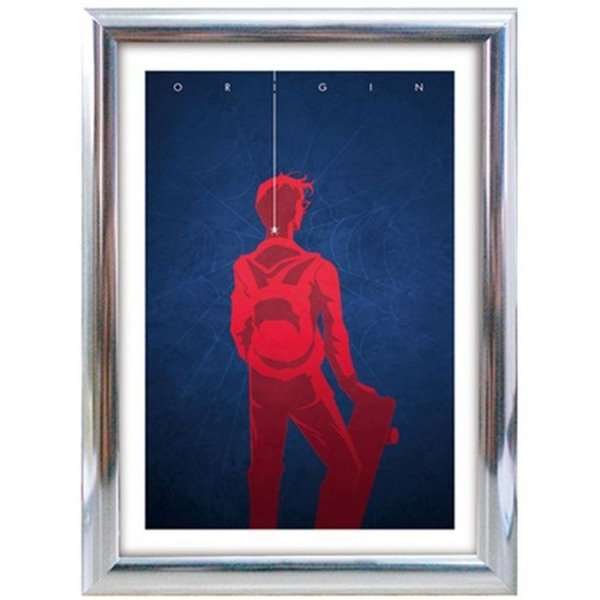 Klapprahmen mit 25mm Aluminiumprofil, Chrom - 50 x 70 cm #1