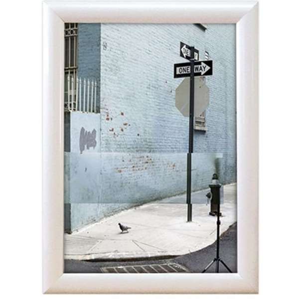 Klapprahmen mit 25mm Aluminiumprofil, weiß - 50x70 cm #1