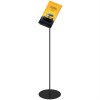 Design Stand, Bodenschild mit 50 Grad Winkelhalter, vertikaler A4-Acrylhalter, schwarz #1