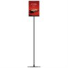Design Stand, Bodenschild mit Acrylhalter, vertikal A4, schwarz, 132 cm hoch #2