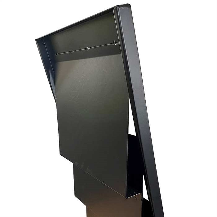 Design Stand Prospekthalter aus Stahl A4/M65 mit 6/12 Taschen, schwarz #6