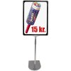 Preis Rahmenset, Aluminiumfuß und -stange, schwarzer A3-Rahmen (29,7 x 42 cm) #1