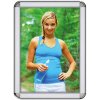 Klapprahmen mit 32mm Aluminium-Rondo-Profil, silber - 70 x 100 cm #1