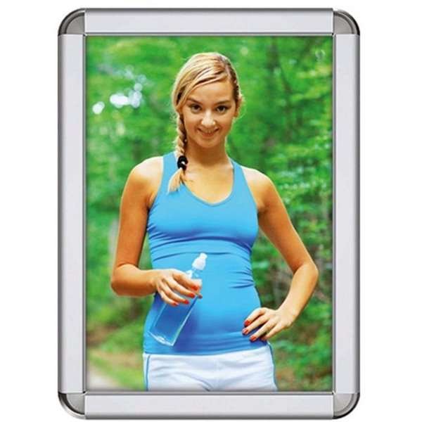 Klapprahmen mit 32mm Aluminium-Rondo-Profil, silber - 50 x 70 cm #6