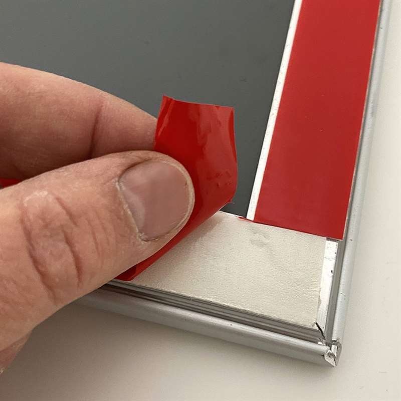 Klapprahmen Fast-Fix mit 25mm Aluminiumprofil, silber - A4 #2
