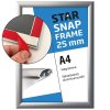 Klapprahmen Fast-Fix mit 25mm Aluminiumprofil, silber - A4 #1