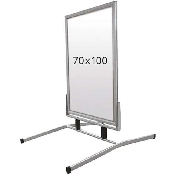 Wind-Line Basic Kundenstopper - 70x100 cm - Silber #1