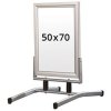 Wind-Line Lux Kundenstopper - 50x70 cm - Silber #1