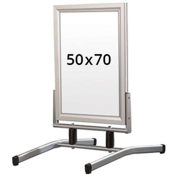 Wind-Line Lux Kundenstopper - 50x70 cm - Silber #1