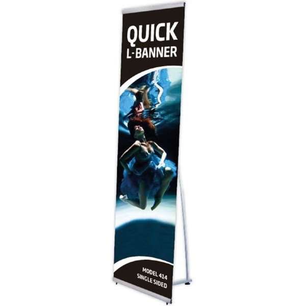 Quick L-Banner einseitig - ohne Bannerdruck 50x200cm #1