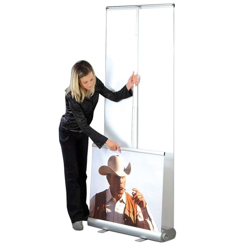 Flex Roll-up, doppelseitig, Alu/Silber, 100 x 230 cm, mit Tasche #9
