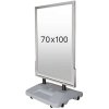 Wind-Sign Waterbase Kundenstopper - 70x100 cm - Silber #1