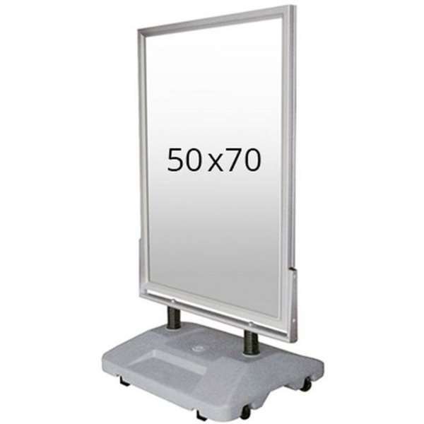 Wind-Sign Waterbase Kundenstopper - 50x70 cm - Silber #1