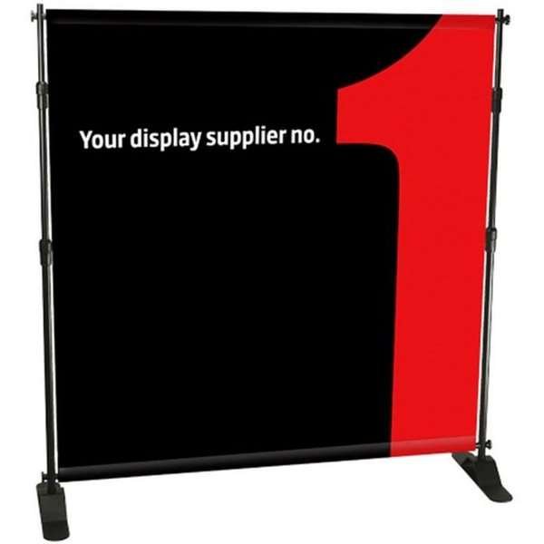 Bannerwand Teleskopisch, max. 240x240cm, schwarz #1