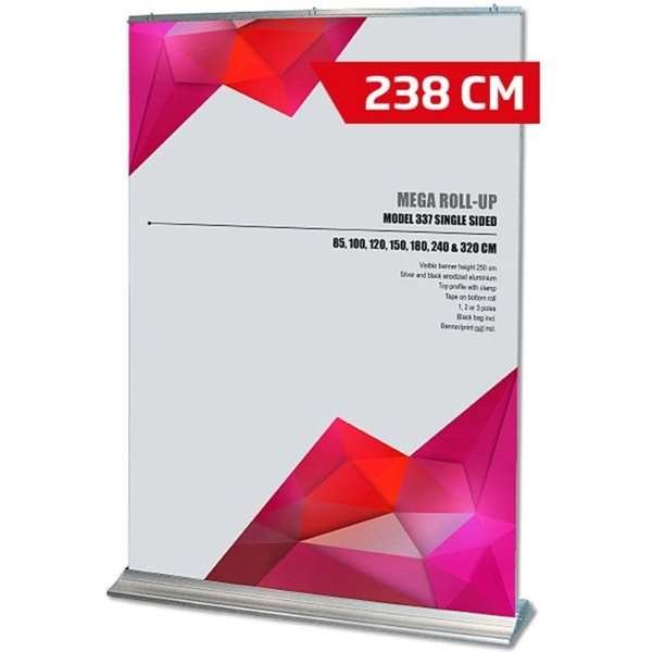 Mega Roll-up einseitig - 240x250 cm - Silber #1
