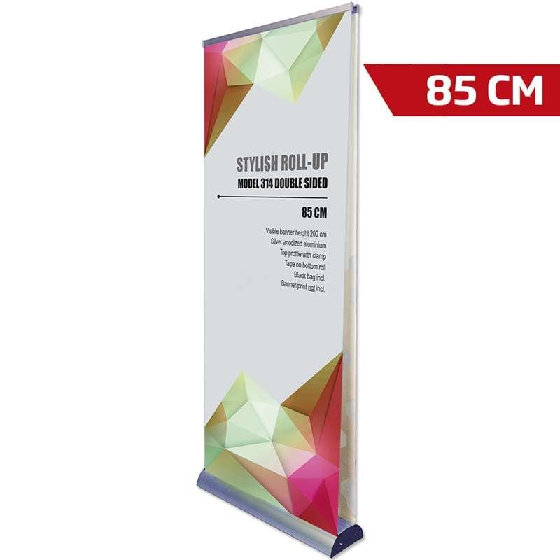 Stylish Roll-up, doppelseitig, Kassette, silber, 85 x 200 cm #1