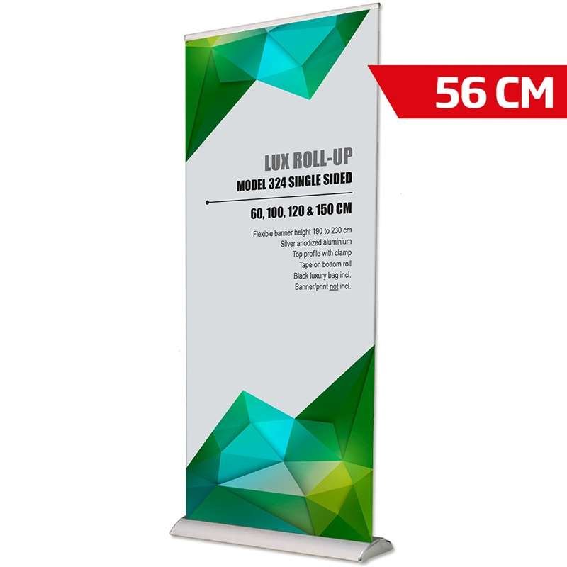 Lux Roll-up Kassette, silber, einseitig, 56 x 230 cm #1