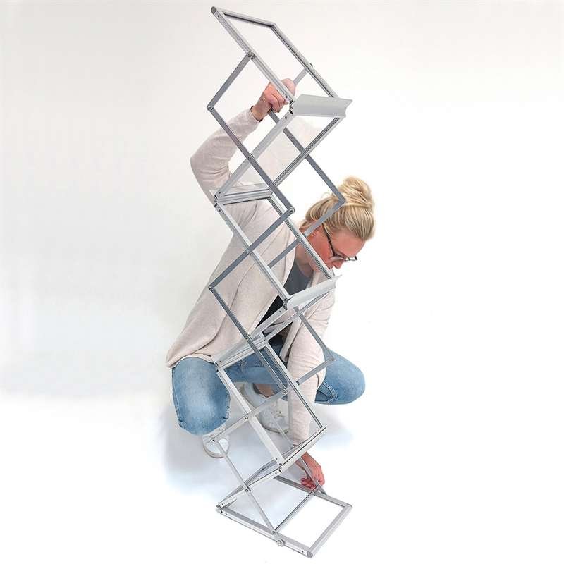 Flex-Prospektständer, Alu/Silber, 6 x A4 #7