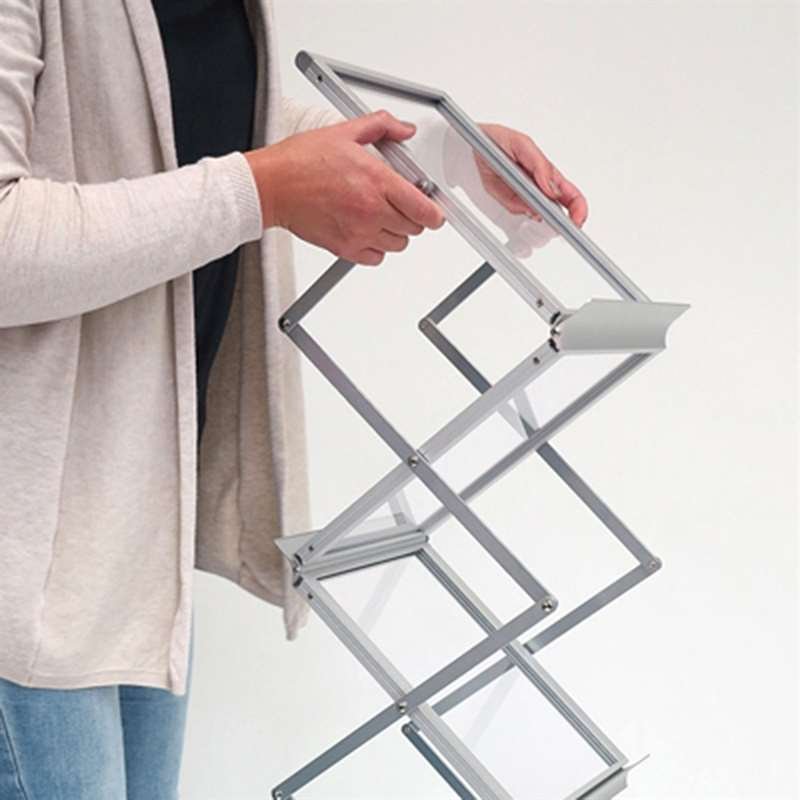 Flex-Prospektständer, Alu/Silber, 6 x A4 #6