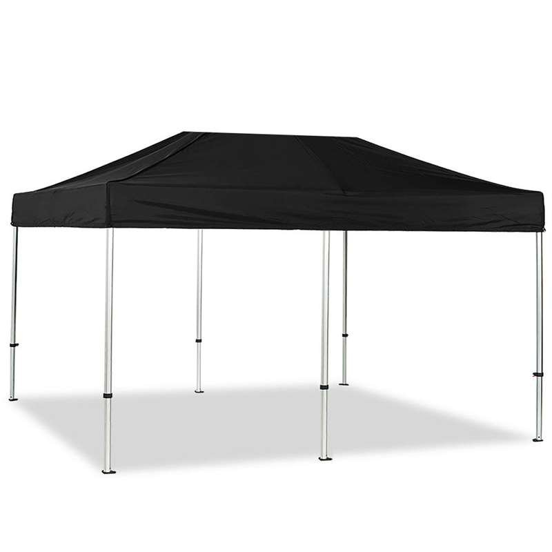 Pavillon/Veranstaltungszelt Lux aus wasserdichtem Polyester, silber/schwarz - 3x6 m #1