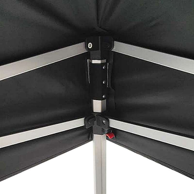 Pavillon/Veranstaltungszelt Lux aus wasserdichtem Polyester, silber/schwarz - 3x3 m #7