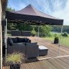 Pavillon/Veranstaltungszelt Lux aus wasserdichtem Polyester, silber/schwarz - 3x3 m #10