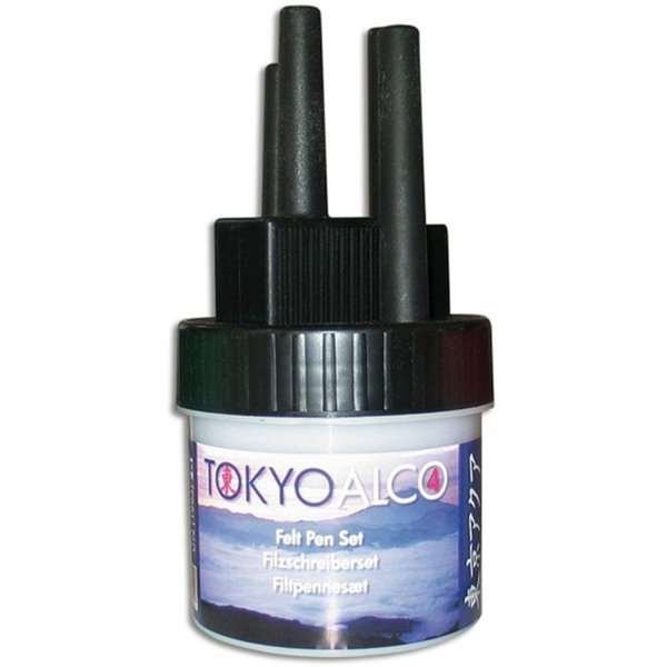 Tokyo Alco - 4 Filzstifte - Schwarz #1