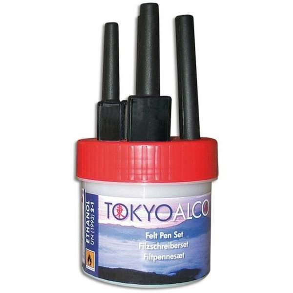 Tokyo Alco - 4 Filzstifte - Rot #1