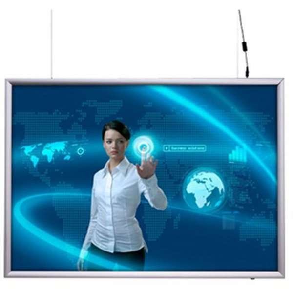 LED-Leuchtrahmen doppelseitig - 50 x 70 cm horizontal #1