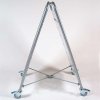 Expo Sign Lux Kundenstopper mit Logo schild und Rädern - Silber - A1 #4