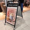 Expo Sign Lux Kundenstopper mit Logo schild und Rädern - schwarz - 50 x 70 cm #4