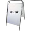 Expo Sign Lux Kundenstopper - 70x100 cm - Silber #1