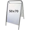 Expo Sign Lux Kundenstopper - 50x70 cm - Silber #1