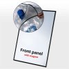 PET-Frontplatte mit Magnet, schwarzer Rand - 53 x 73 cm #1