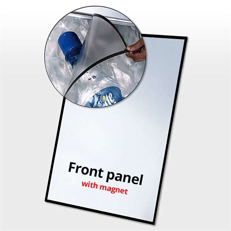 PET-Frontplatte mit Magnet, schwarzer Rand - 53 x 73 cm #1