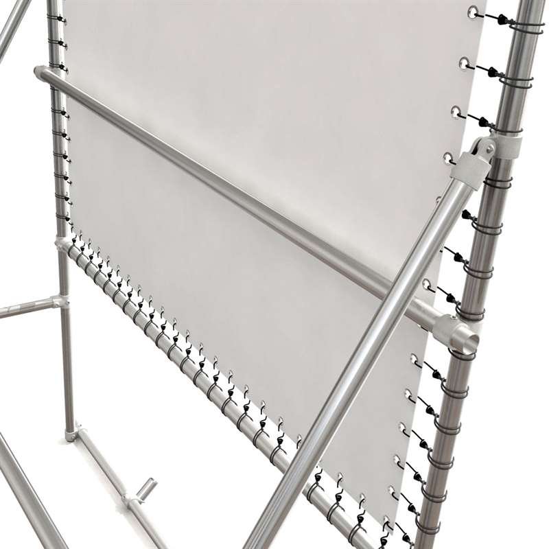 Banner Tube High Stand, freistehender Rahmen aus Aluminiumrohr 0,3mm / Ø 48mm - 200 x 100 cm #6