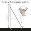 Banner Tube High Stand, freistehender Rahmen aus Aluminiumrohr 0,3mm / Ø 48mm - 200 x 100 cm #3