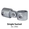 Banner Tube High Stand, freistehender Rahmen aus Aluminiumrohr 0,3mm / Ø 48mm - 200 x 100 cm #10