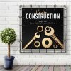 Banner Tube Wall Frame, Rahmen mit Wandhalterung, aus 48mm Aluminiumrohr, 100 x 100 cm #8