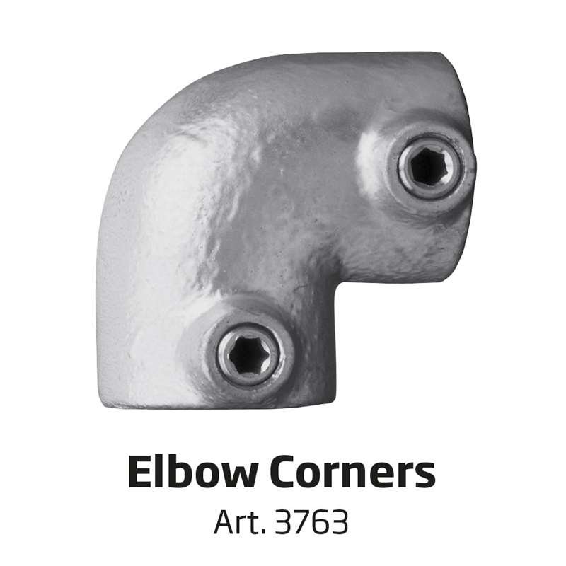 Banner Tube Corner Frame, Wandrahmen aus Aluminiumrohr 0,3mm / Ø 48mm - 200 x 100 cm