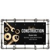 Banner Tube Wall Frame, Rahmen mit Wandhalterung, aus 48mm Aluminiumrohr, 100 x 50 cm #1