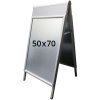 Alu-Line Logo Change Kundenstopper mit Logo schild - 50x70 cm - Silber #1