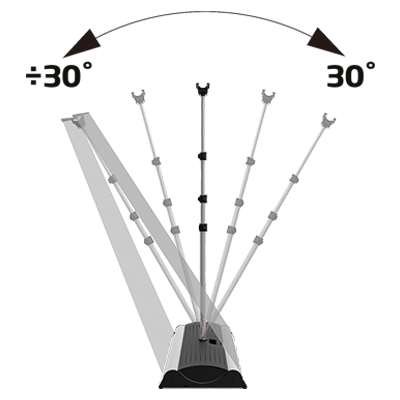 Outdoor Roll-up Waterbase, doppelseitig, Kassette, 85 x 160-200 cm #11