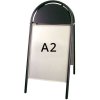 Expo Gotik Kundenstopper mit Logo schild - 25mm A2 - Schwarz #1