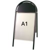 Expo Gotik Kundenstopper mit Logo schild - A1 - schwarz #1
