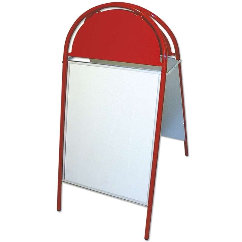 Expo Gotik Kundenstopper mit Logo schild - 50x70 cm - rot #3