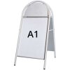 Expo Gotik Lux Kundenstopper mit Logo schild - A1 - weiß #1
