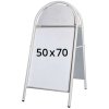 Expo Gotik Lux Kundenstopper mit Logo schild - 50x70 cm - weiß #1