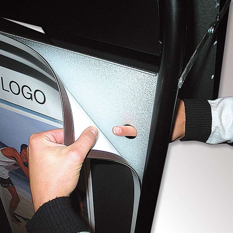 Expo Gotik Lux Kundenstopper mit Logo schild - A1 - schwarz #3